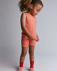 Toddler Girl Ribbed Playtime Tank Top - Coral