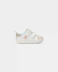 Baby Girl Every Step® First Walker Heart Casual Shoes - White/Tan