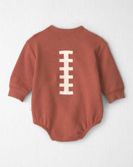 Baby Organic Cotton 'Game Day' French Terry Graphic Bubble