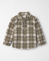Toddler Boy Organic Cotton Flannel Button-Down Shirt