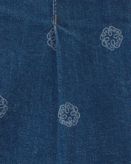 Toddler Girl Floral Denim Skort - Light Wash