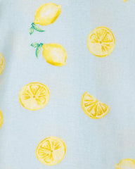 Toddler 2-Pack Lemon Snug Fit 1-Piece Pajama - Yellow/Blue