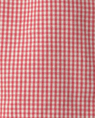 Boys 2-Piece Top & Shirt Set Made with Organic Cotton in Red Gingham