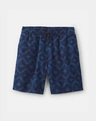 Boys Shibori Twill Cargo Shorts - Blue