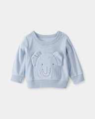 Baby Boy 3-Piece Elephant Terry Layering Set - Blue
