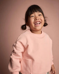 Toddler Otter Sweatshirt™ with Pockets - Light Pink