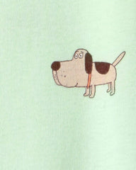 Baby Puppy 100% Cotton Snug Fit 1-Piece Pajama - Green