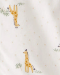 Baby Giraffe Fleece Sleep Bag - Cream