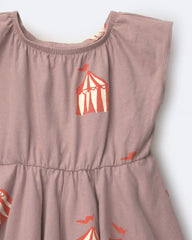 Toddler Girl Avenue Twirl™ Dress in Big Top Print - Mauve