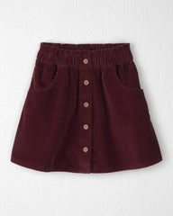 Girls Organic Cotton Corduroy Skirt