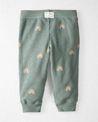 Baby 2-Piece Organic Cotton Waffle Knit Top & Pant Set