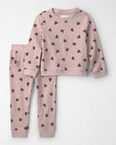 Toddler Girl Waffle Knit Top & Pant Set Made with Organic Cotton