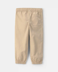 Toddler Boy Canvas Pull-On Pants - Khaki