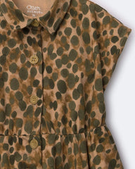 Toddler Girl Avenue Twirl™ Dress in Leopard Print - Brown