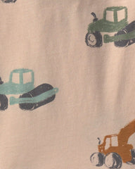 Baby Boy Construction Tee - Tan