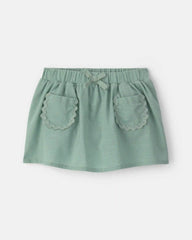 Baby Girl Pocket Skort - Green
