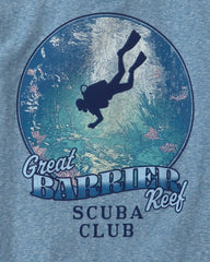 Boys 'Scuba Club' Graphic Tee - Blue