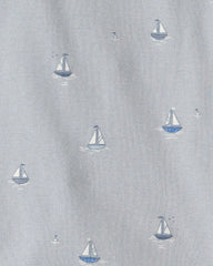 Toddler 2-Piece Organic Cotton Ribbed Pajama Set in Sail Away Print