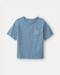 Boys 'State of Palm' Beach Embroidered Graphic Tee - Blue