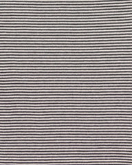 Baby Girl 5-Pack Striped Butterfly Short-Sleeve Cotton Bodysuits - Black/White
