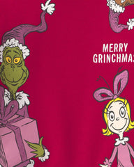 Toddler Girl Dr. Seuss™ The Grinch Christmas Fleece Pullover Sweatshirt - Red