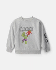 Boys ©Marvel Avengers Pullover Sweatshirt - Grey