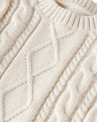 Kids Organic Cotton Cable Knit Sweater