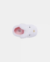 Girls Bunny Slippers - White