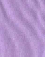 Girls Rib Bike Shorts - Purple