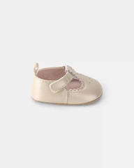 Baby Girl Eyelet Mary Jane Flats - White