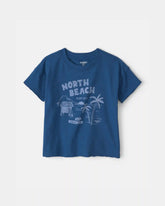 Toddler Boy 'North Beach' Graphic Tee - Navy