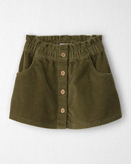 Toddler Girl Organic Cotton Corduroy Skirt
