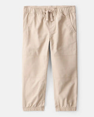 Toddler Boy Cotton Everyday Pull-On Jogger - Khaki