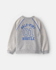 Baby Boy 2-Piece 'Team Player' French Terry Sweatshirt & Pant Set - Grey