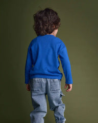 Toddler Ribbed Long-Sleeve Pocket Tee - Royal Blue