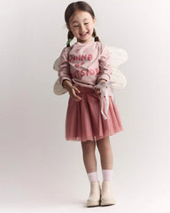 Toddler Girl 2-Pack Glitter Crown & Wand Set - Pink
