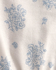 Baby Girl Organic Cotton Romper in Royal Bloom Print