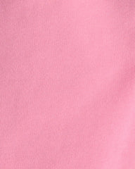 Girls French Terry Wide-Leg Pants - Pink