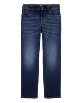 Kid Dark Wash Husky-Fit Classic Jeans