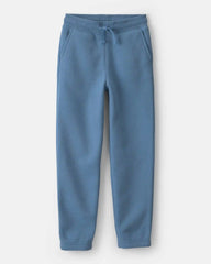 Boys Fleece Drawstring Knit Joggers - Blue