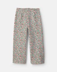 Girls 2-Piece Floral Fleece Long-Sleeve Top & Pant Set - Pink