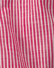 Toddler Girl Hickory Stripe Shorts - Red/Ivory