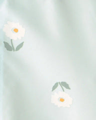Baby Girl Floral Raincoat - Blue