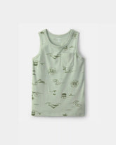 Boys Beach Pocket Tank Top - Green