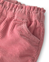 Baby Girl Organic Cotton Pull On Corduroy Pants