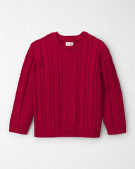 Boys Organic Cotton Cable Knit Sweater