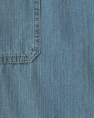 Girls Straight-Leg Cargo Jeans - Medium Wash