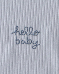 Baby 3-Pack Whale Bibs - Blue/Ivory