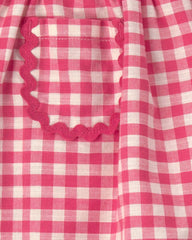 Toddler Girl Gingham Skort - Red