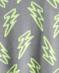 Boys Lightning Sweater - Grey